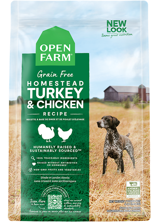 Homestead Turkey Chicken Grain Free Dog Food