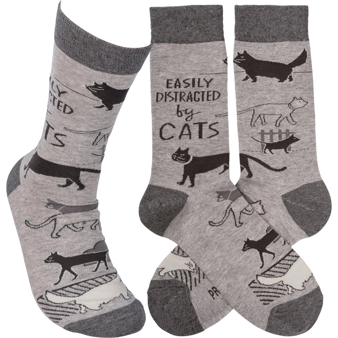 Easily Distracted By Cats Socks