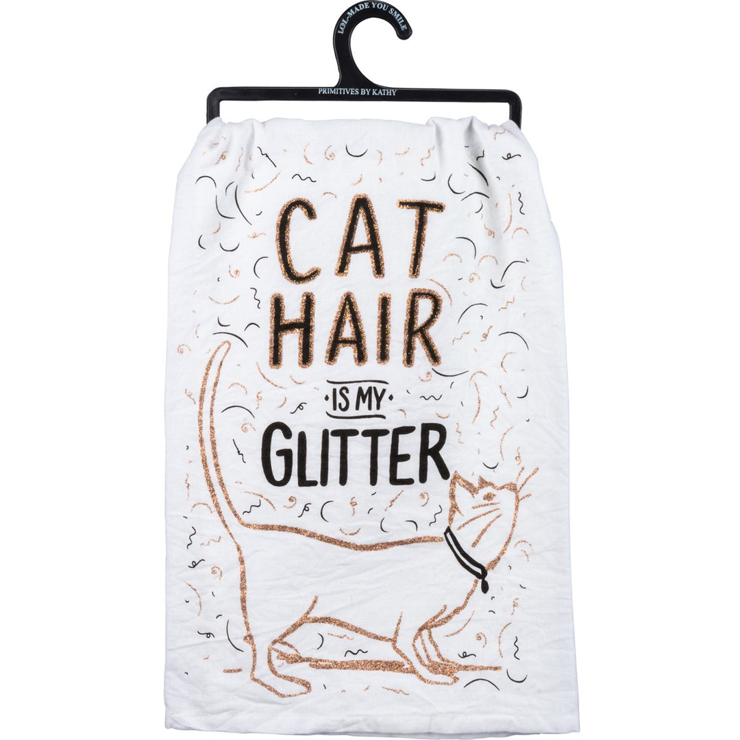 Cat Hair Glitter Kitchen Towel